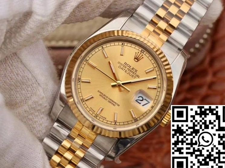 V2 36MM AR Factory Rolex Dial 116233 Datejust Champagne 0110